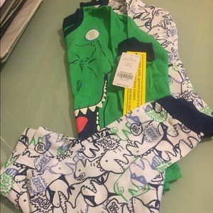 Carters Boys 3 Piece 100% Cotton PJ NWT Size 7